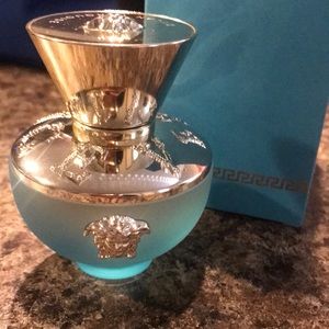 Versace pour femme Great condition. I believe just one spray that I use.